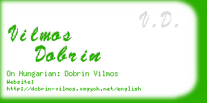 vilmos dobrin business card